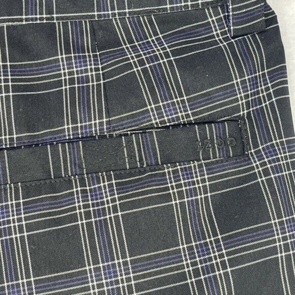 Izod Mens Size 36 Blue Plaid Golf Shorts 100% Polyester - Picture 5 of 8
